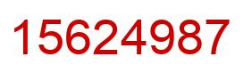 Number 15624987 red image