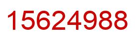 Number 15624988 red image