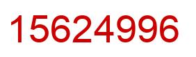 Number 15624996 red image