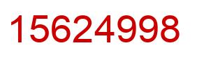 Number 15624998 red image