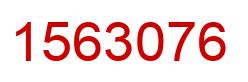 Number 1563076 red image