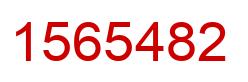 Number 1565482 red image