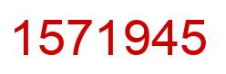 Número 1571945 imagen rojo