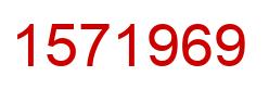 Number 1571969 red image