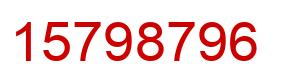 Número 15798796 imagen rojo