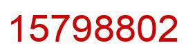 Número 15798802 imagen rojo