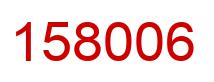 Number 158006 red image