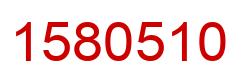 Number 1580510 red image