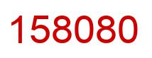 Number 158080 red image