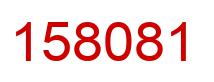 Number 158081 red image