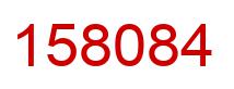 Number 158084 red image