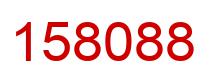 Number 158088 red image
