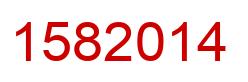 Number 1582014 red image