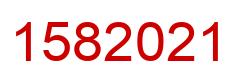 Number 1582021 red image