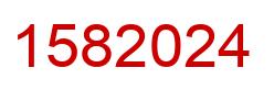 Number 1582024 red image