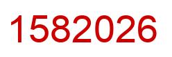 Número 1582026 imagen rojo