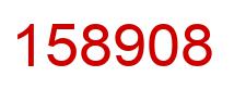 Number 158908 red image