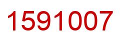 Number 1591007 red image