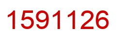 Number 1591126 red image