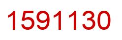 Number 1591130 red image