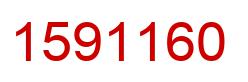Number 1591160 red image