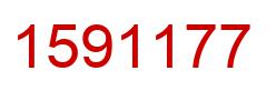 Number 1591177 red image