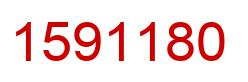 Number 1591180 red image