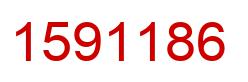 Number 1591186 red image
