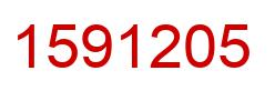Number 1591205 red image