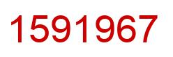 Number 1591967 red image