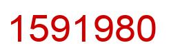 Number 1591980 red image