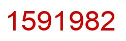 Number 1591982 red image