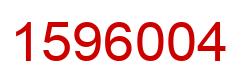 Number 1596004 red image