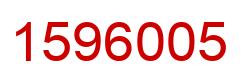 Number 1596005 red image