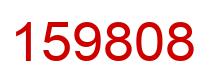 Number 159808 red image