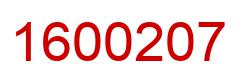Number 1600207 red image