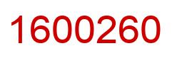 Number 1600260 red image