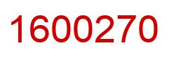 Number 1600270 red image
