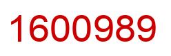 Number 1600989 red image