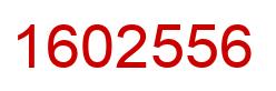 Number 1602556 red image