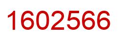 Number 1602566 red image