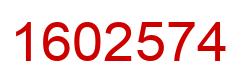 Número 1602574 imagen rojo