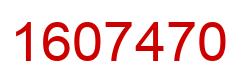 Número 1607470 imagen rojo
