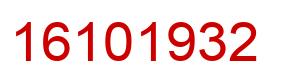 Número 16101932 imagen rojo
