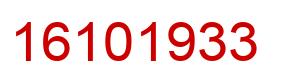 Número 16101933 imagen rojo