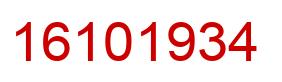 Número 16101934 imagen rojo
