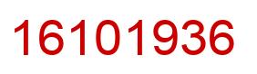 Número 16101936 imagen rojo