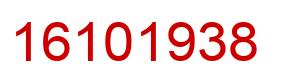 Número 16101938 imagen rojo