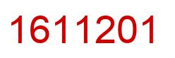 Number 1611201 red image