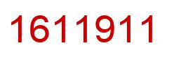 Number 1611911 red image